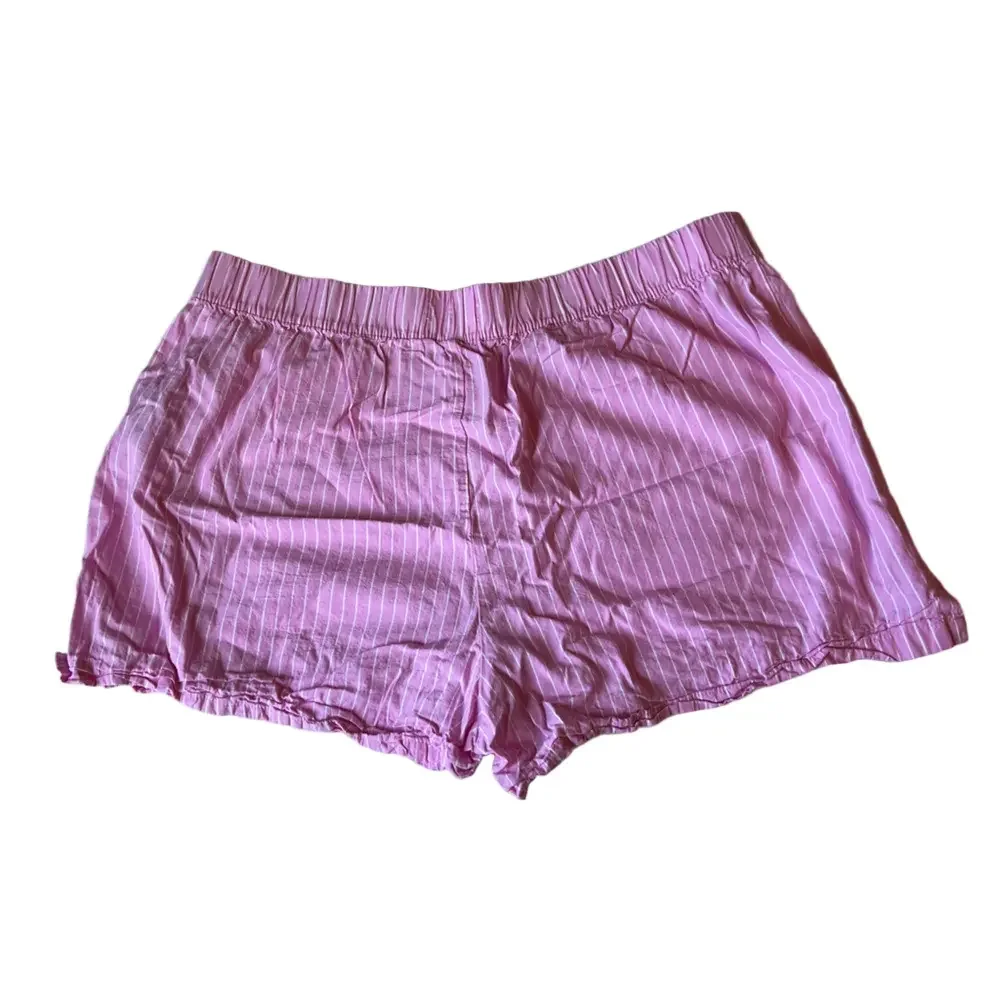 Primark Pink Striped High Waist Women's Pajama Shorts